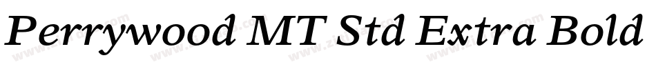 Perrywood MT Std Extra Bold Cn字体转换